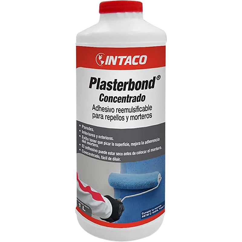 Adhesivo látex Plasterbond concentrado 1 litro