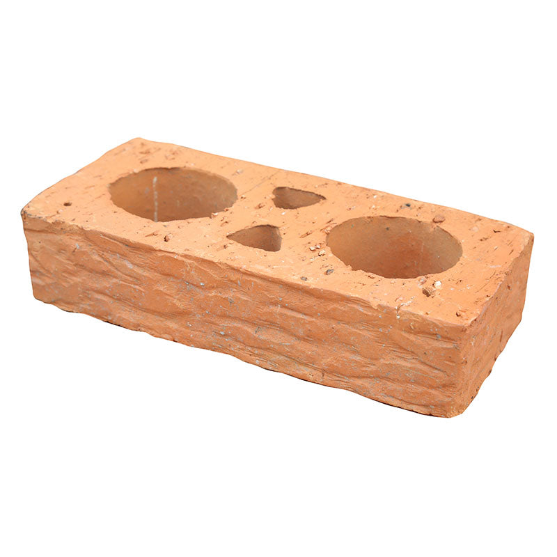 Aged decorated two-hole brick 6 x 10 x 22 cm