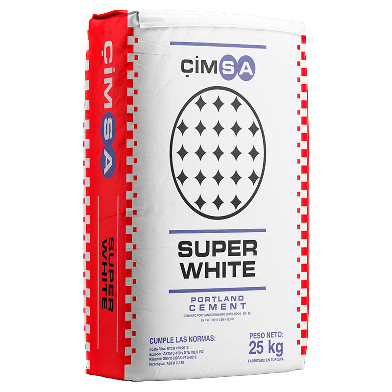 Cemento Portland blanco CIMSA 25 KG