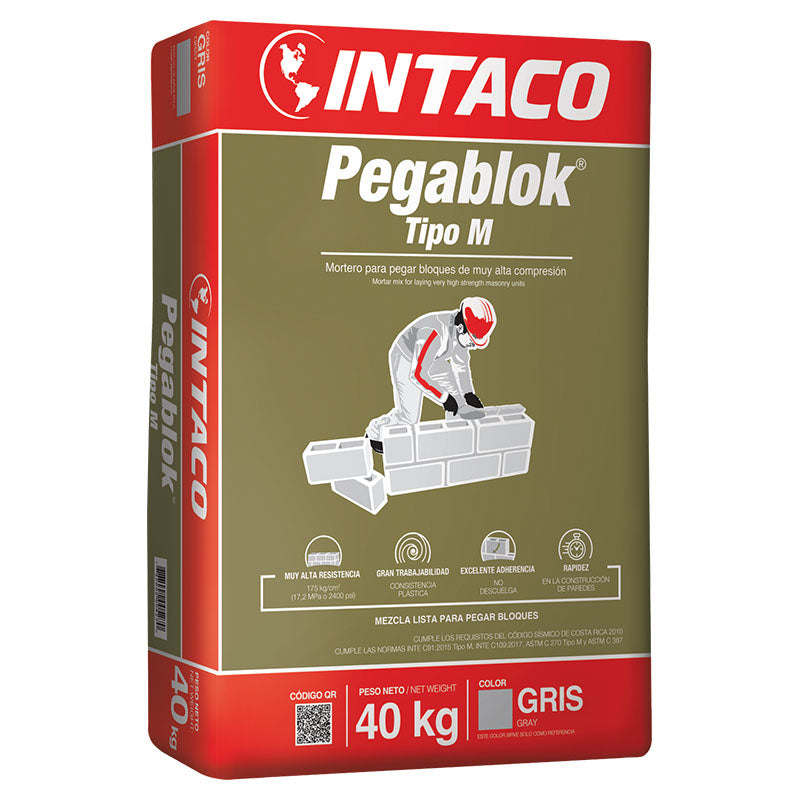 Mortero Pegablok tipo M 40 kg