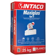 Pegamento para vidrio block Maxiglas blanco 25 kg