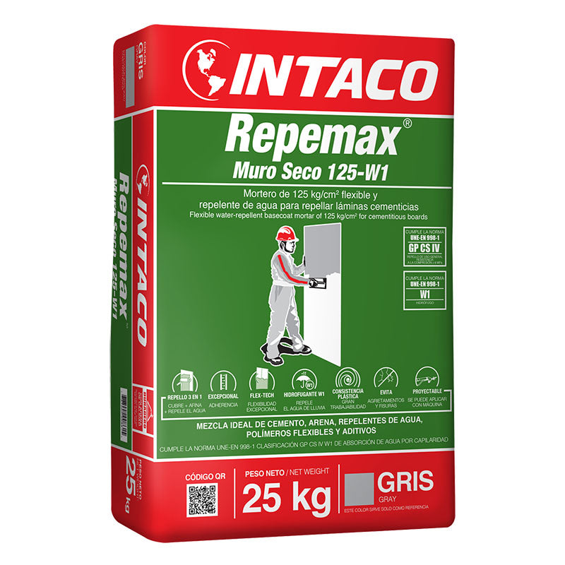 Repello Muro Seco gris REPEMAX 125-W1  25 kg