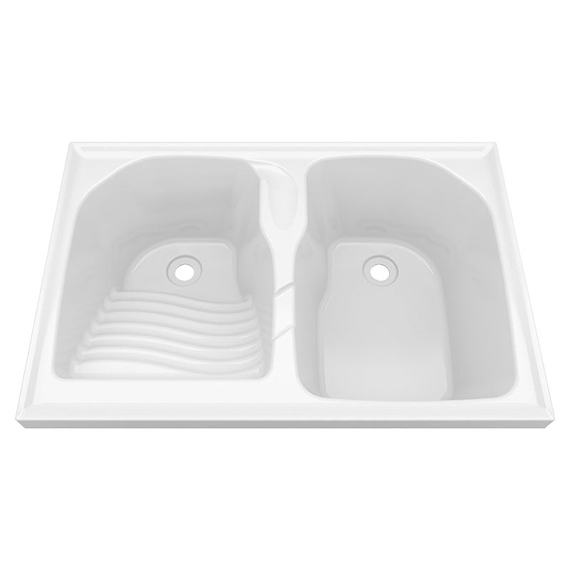 Pila porcelana fría batea izquierda 27 x 90 x 60 cm