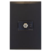 Toma coaxial para TV negro