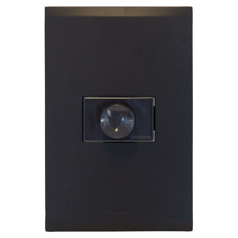 Dimmer giratorio sencillo negro