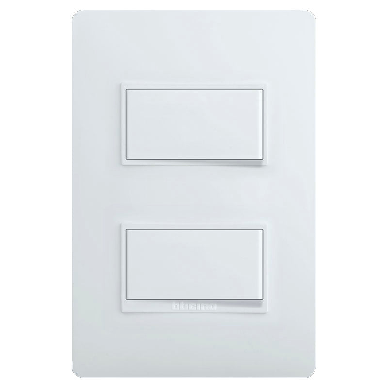 Interruptor doble 15 a 127 v blanco bticino lúzica
