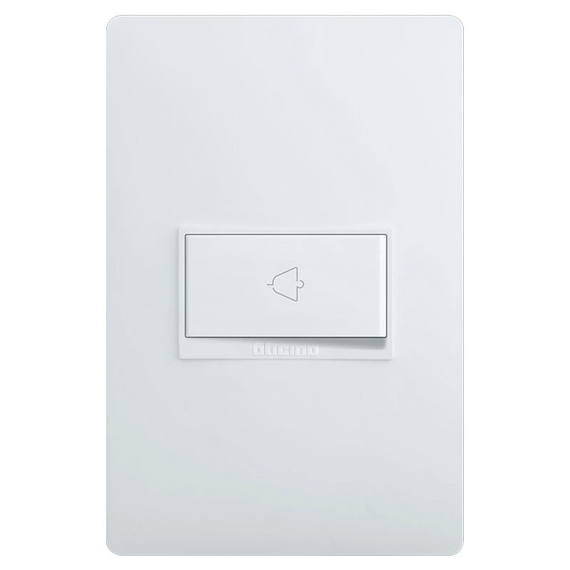 Pulsador timbre sencillo 15 a 127 v blanco bticino lúzica