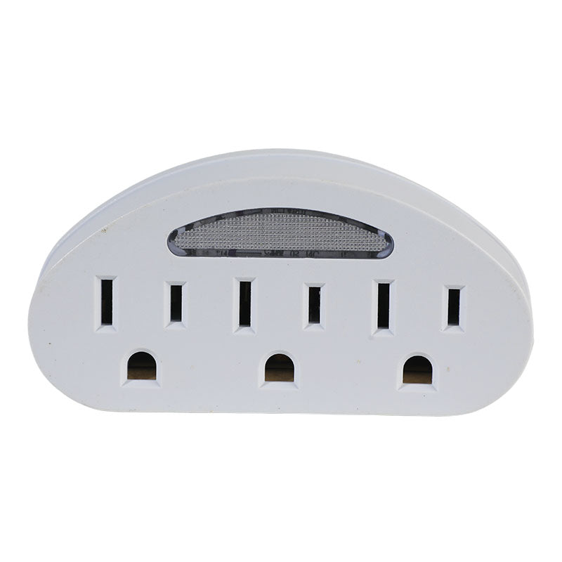 Polarized 1-to-3 Outlet Converter with Sensor