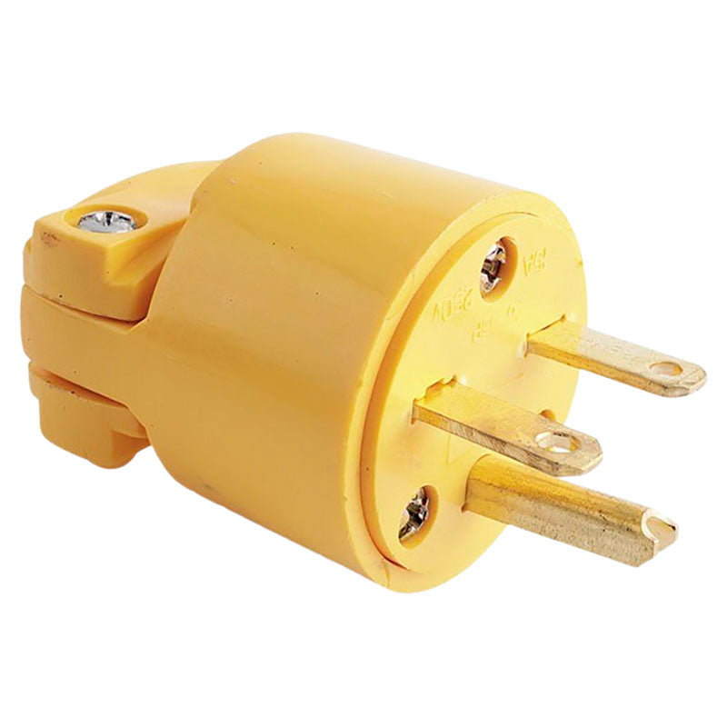 Vinyl plug 250 V 15 A UL NEMA 6-15p