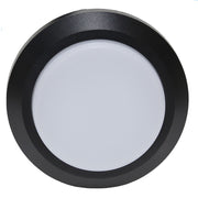 Black 3W round surface-mounted lamp