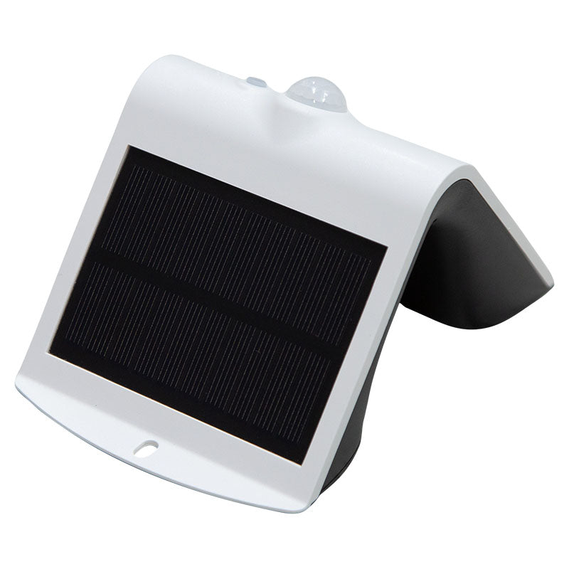 Aplique de sobreponer moderno blanco solar con sensor de movimiento