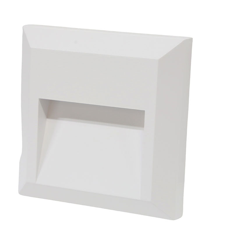 White recessed LED wall lamp