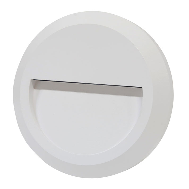 Recessed round LED wall lamp