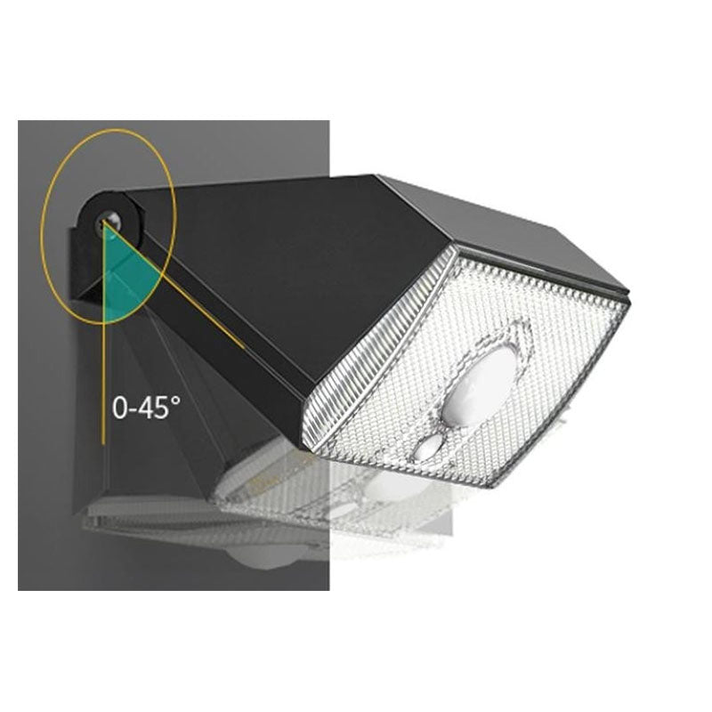 Aplique led moderno negro solar P26029
