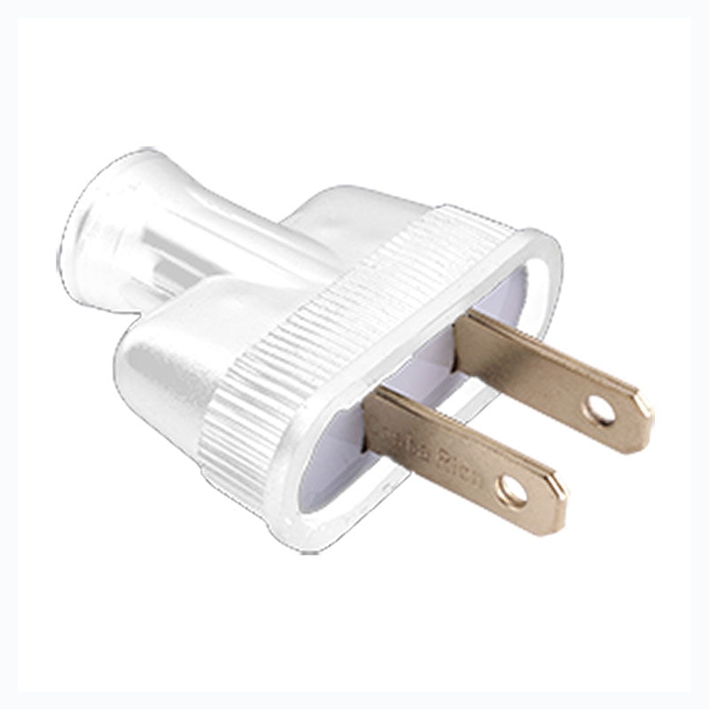 White Flat Plug 15 A 125 V