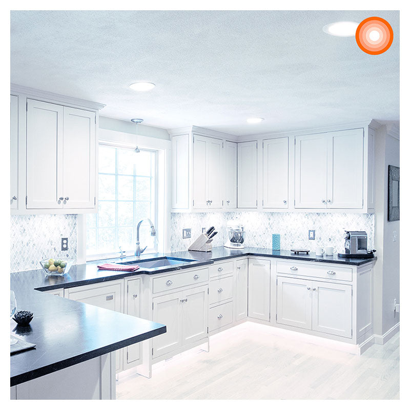 White round recessed LED light 12" 24W
