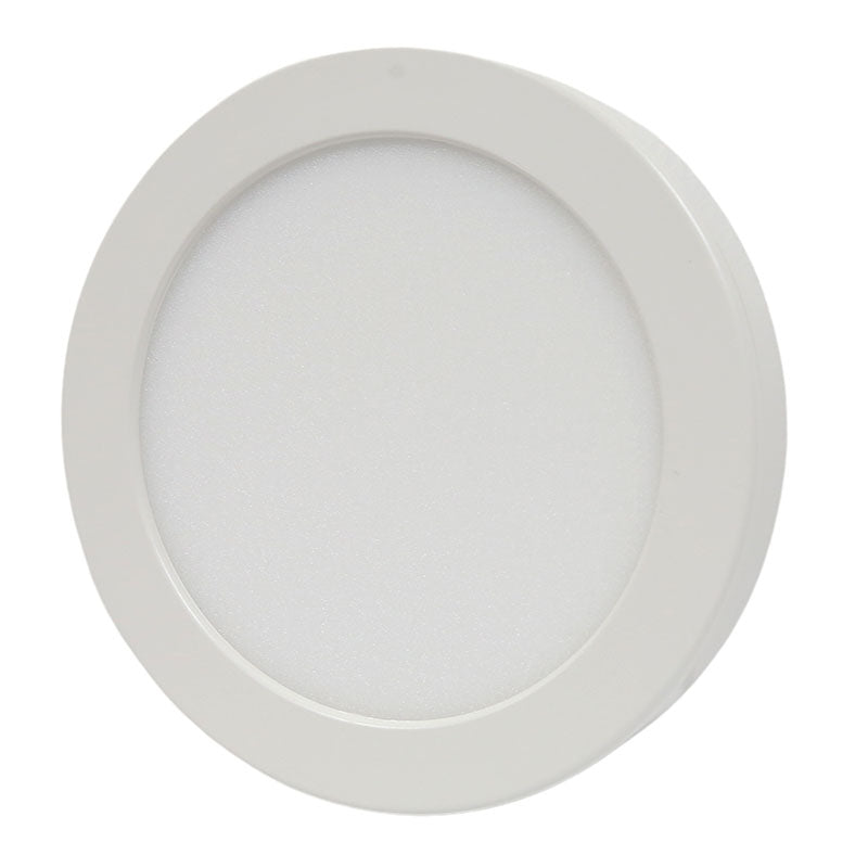 Lámpara de sobreponer led redonda blanca 8" 15 W
