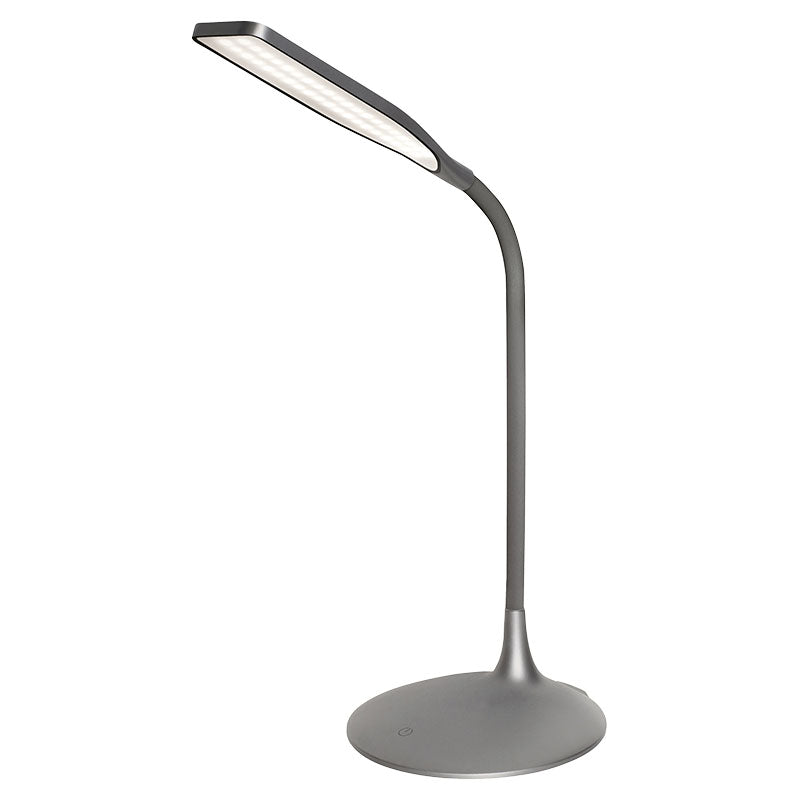 Gray LED desk lamp
