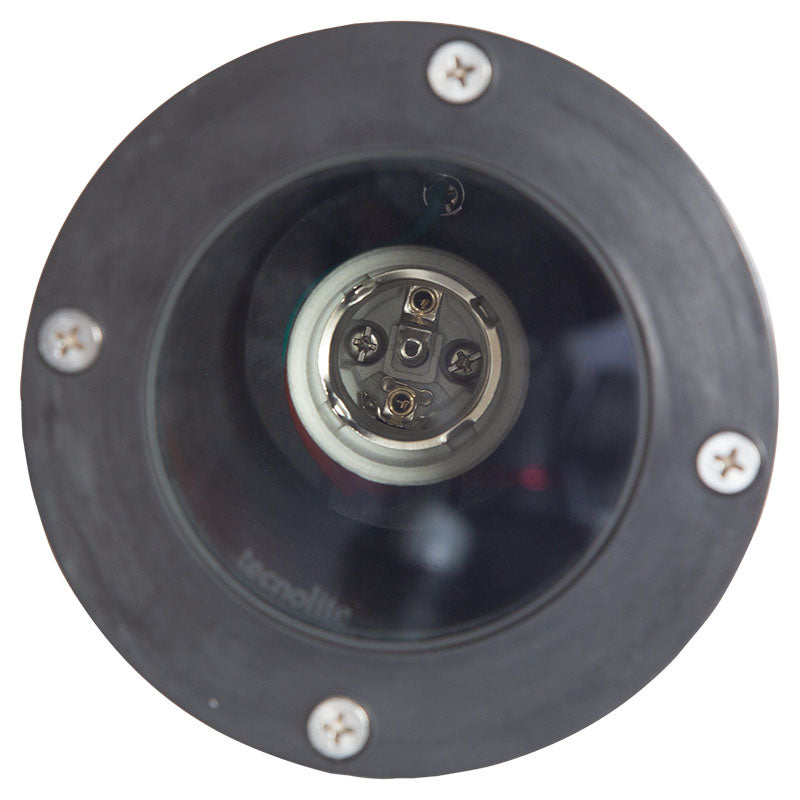 Reflector negro para empotrar al piso 50 W PAR 20 GU10