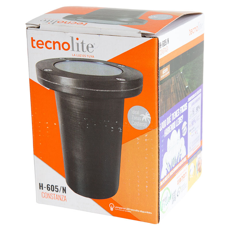 Reflector negro para empotrar al piso 50 W PAR 20 GU10