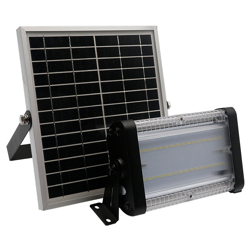 Reflector led moderno negro y gris 1 luz solar P2603