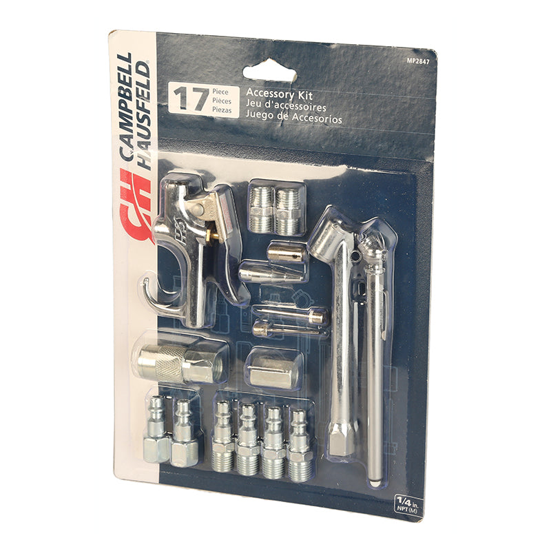 17-piece air compressor accessory kit