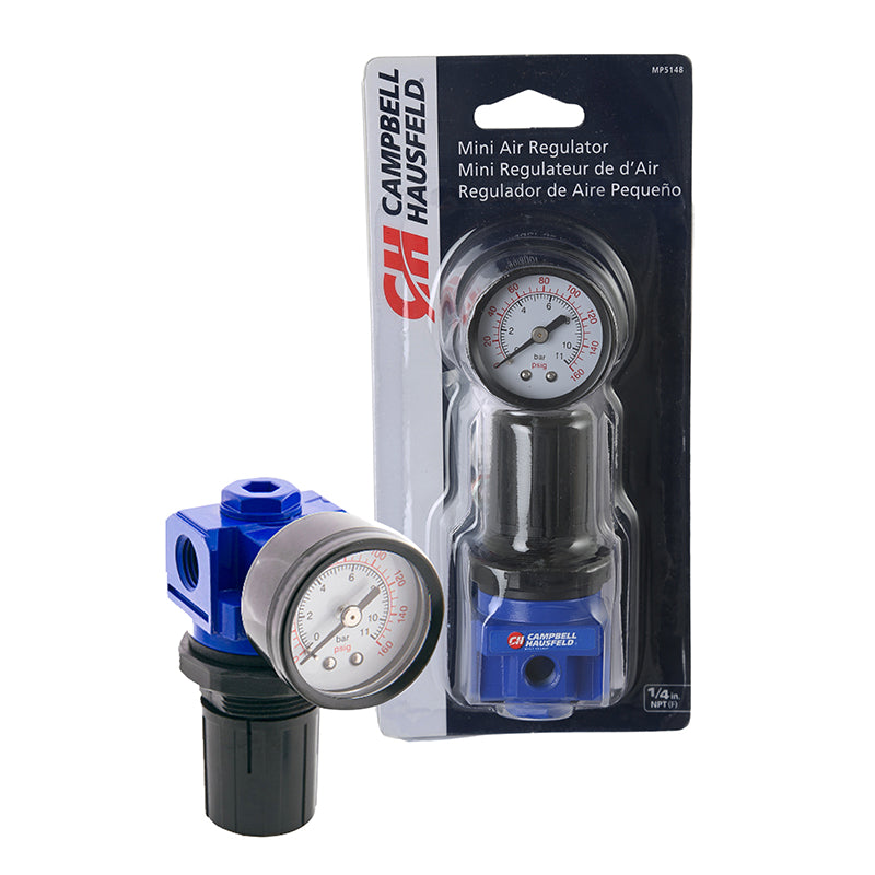 Mini regulador con manómetro 1/4"