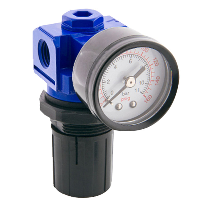 Mini regulador con manómetro 1/4"