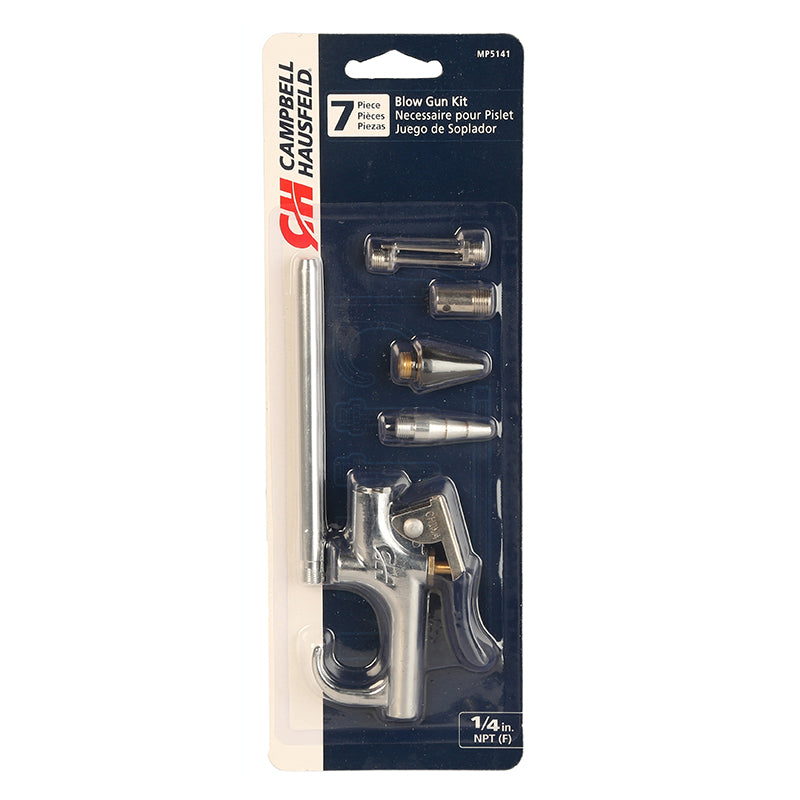 7-piece blow gun kit