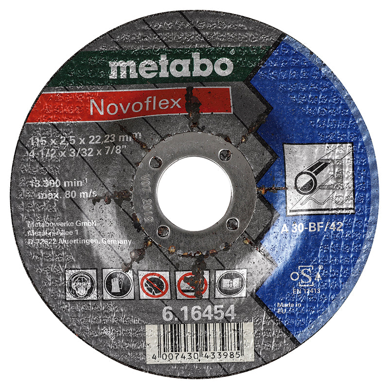 Disco de corte metal 4 1/2" x 3/32" x 7/8" Metabo