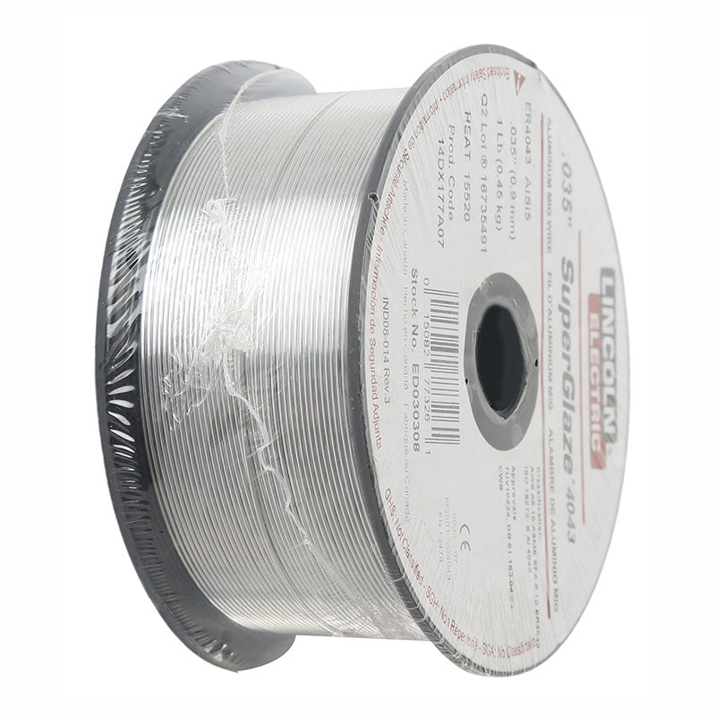 Soldadura MIG aluminio rollo 1 libra 0,35 mm