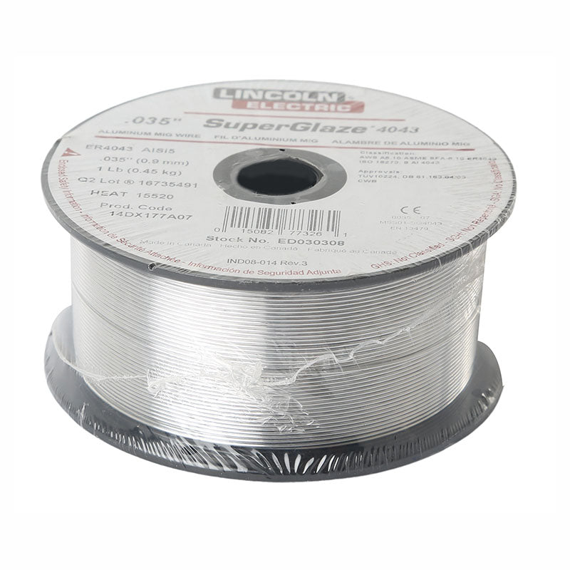 MIG welding aluminum 1 lb 0.35 mm spool