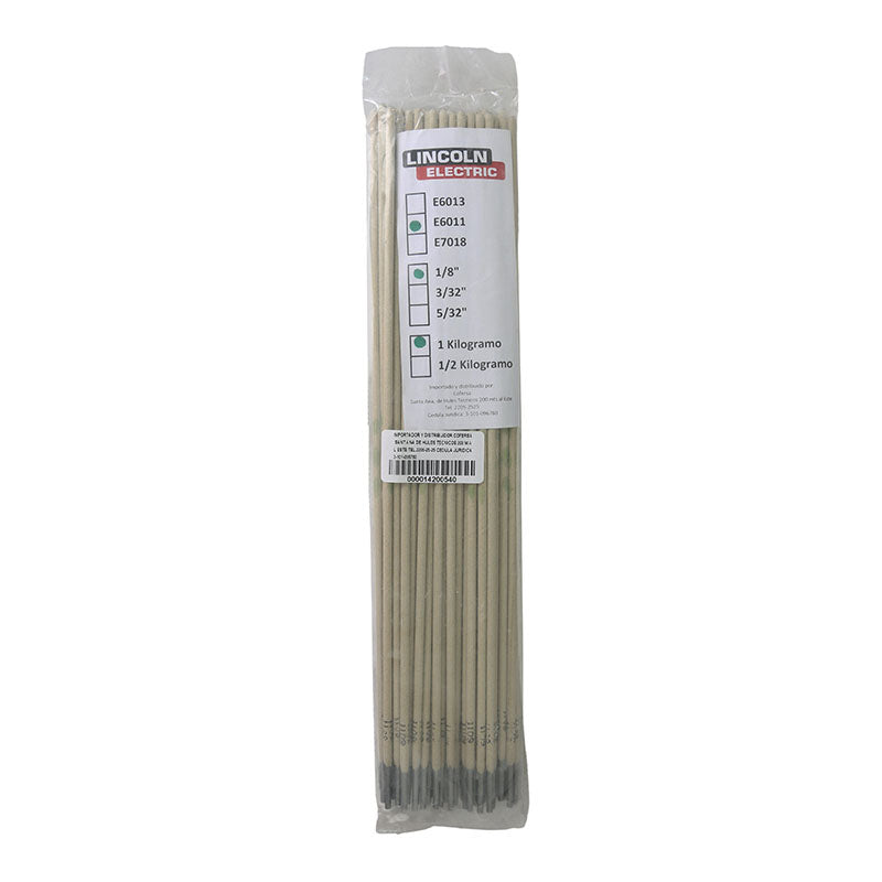 Soldadura Lincoln 6011 1/8" 1 kg