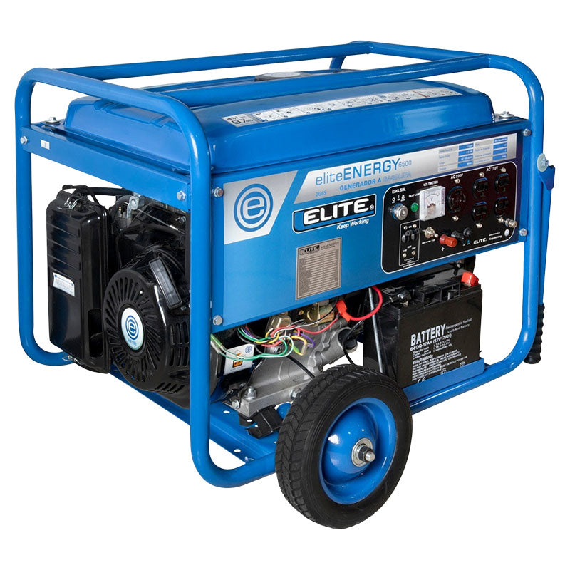 Generador eléctrico portátil motor 4 tiempos gasolina 5.900 W Elite