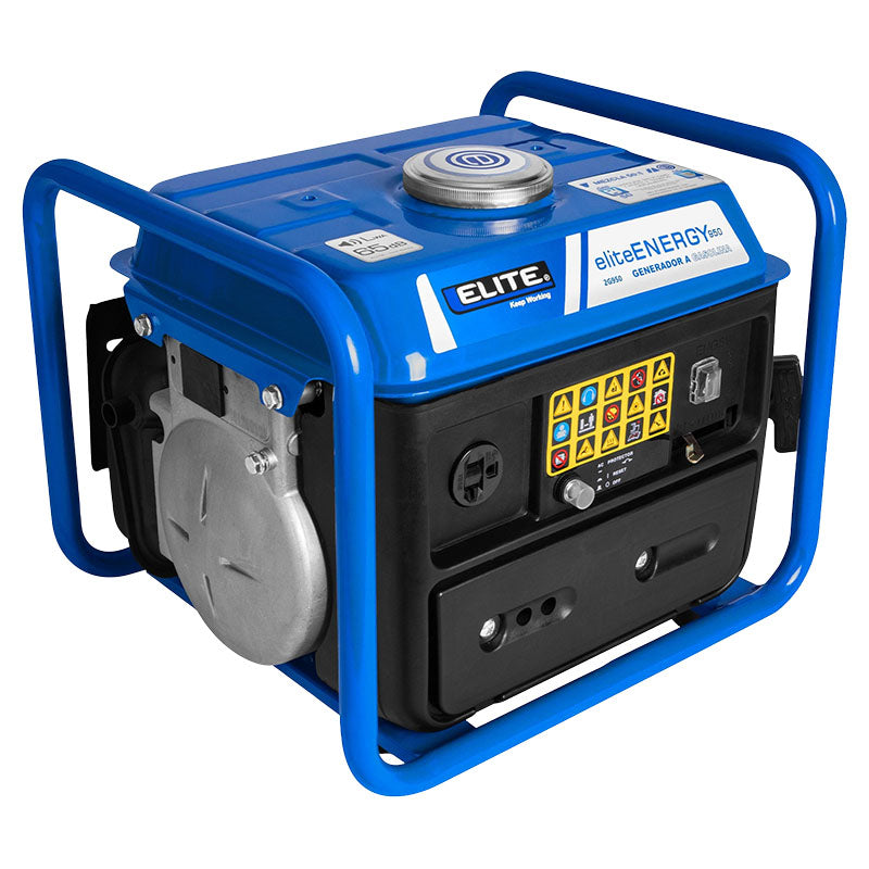 Generador eléctrico portátil motor 2 tiempos gasolina 800 W Elite