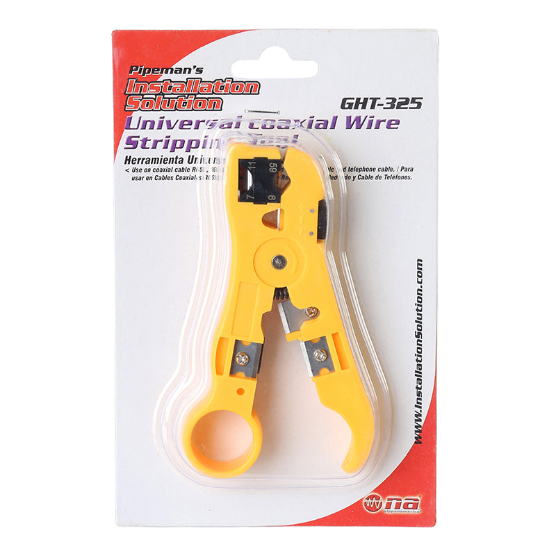 Nippon America 5" Coaxial and Telephone Cable Stripper with Plastic Handle