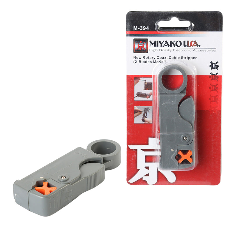 Alicate pelador de cable coaxial y telefónico 4" mango plástico Miyako USA