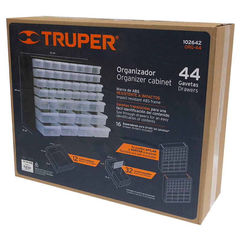 Organizador 44 gavetas Truper