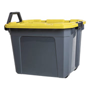 Heavy-duty storage trunk with wheels and handle, 88 liters