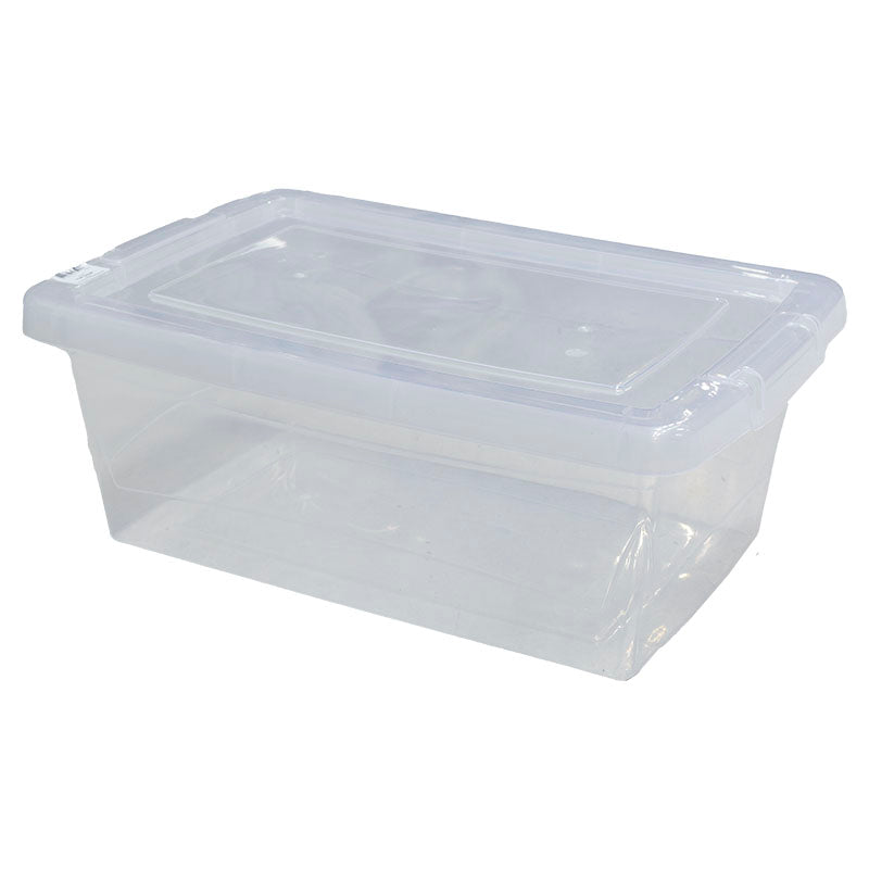Caja plástica 12 litros transparente
