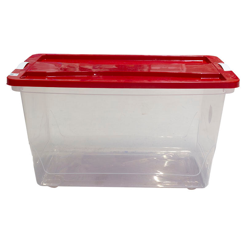 Caja plástica 65 litros transparente