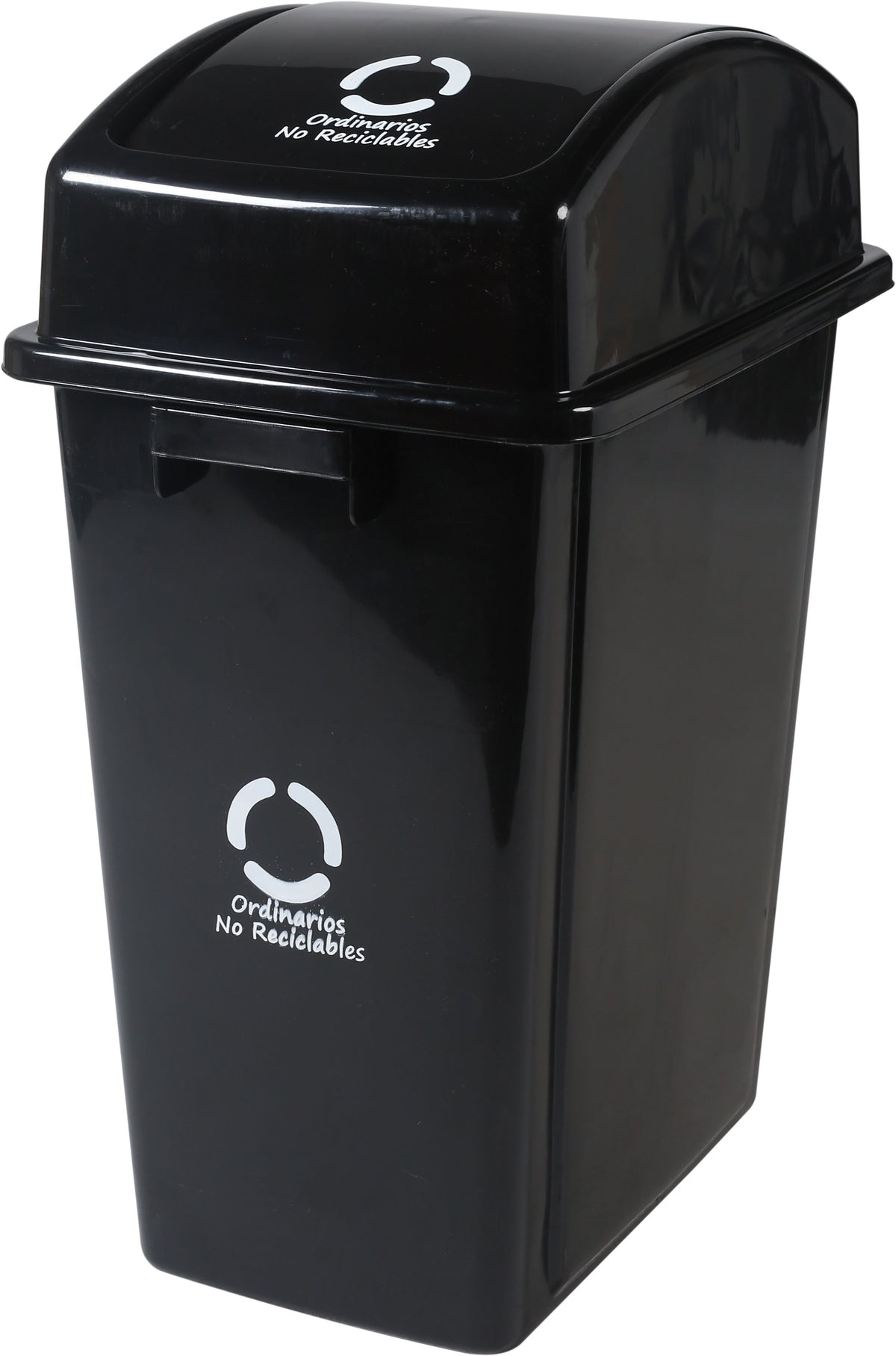 Basurero reciclaje desechos ordinarios con tapa vaivén 42 litros Uchosa