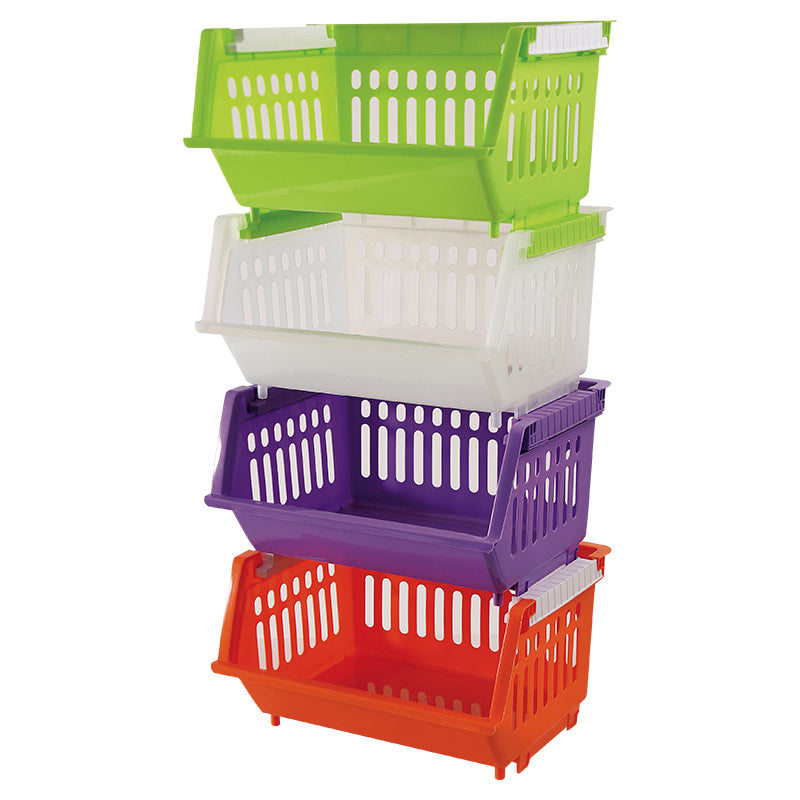 Canasta apilable colores variados