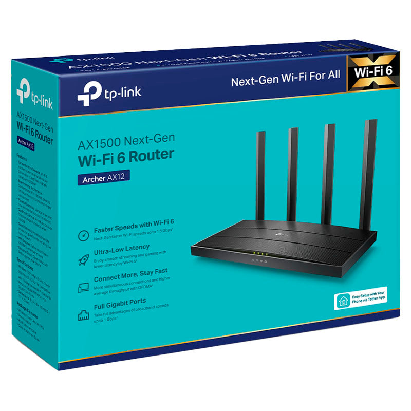 Router inalámbrico Archer AX12 (AX1500) WIFI 6