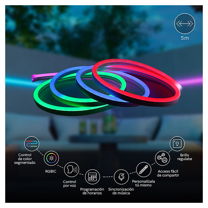 Nexxt Solutions 5m RGB Smart Neon LED Strip
