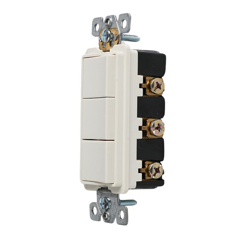Almond decorator triple switch module UL 15A