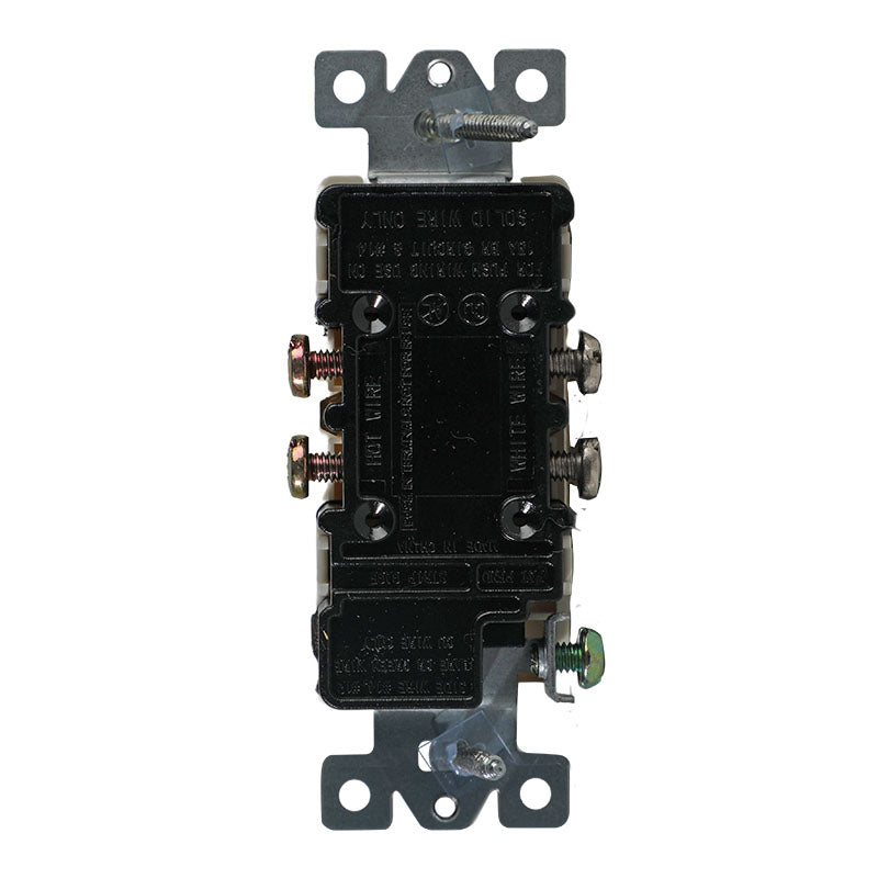 Tomacorriente doble decor almendra 15 a 125 v ul