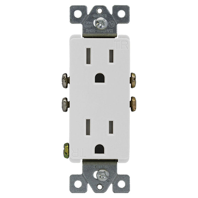 Toma doble blanco 15 A 125 V