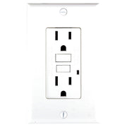 Eagle white GFCI receptacle