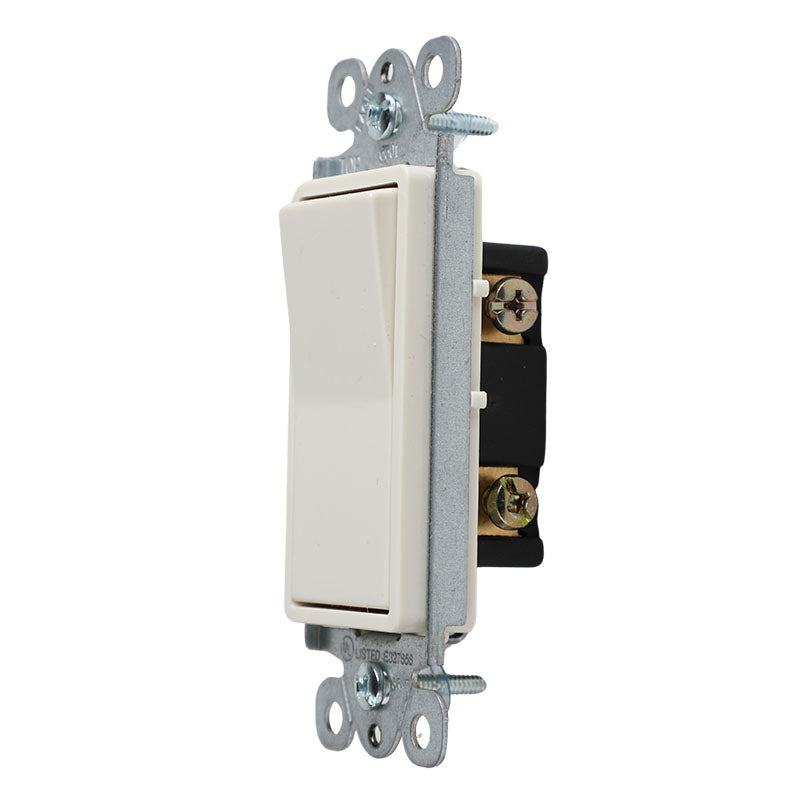 Módulo interruptor sencillo decor almendra 1 v ul 15 a